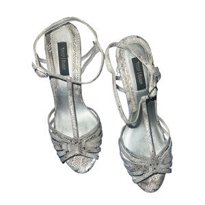 White House Black Market Snakeskin pattern heels